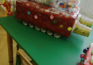 Pojazd św. Mikołaja w formie rakiety