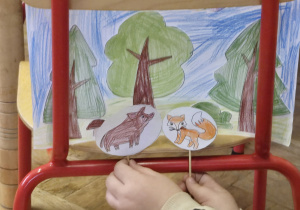 Scena teatrzyku i kukielki