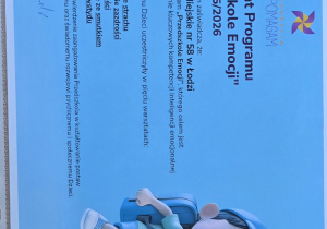 Certyfikat do Przedszkola