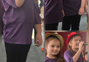 Dzieci mowią do mikrofonu