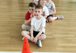 Dzieci z Grupy II podczas Olimpiady Sportowej.